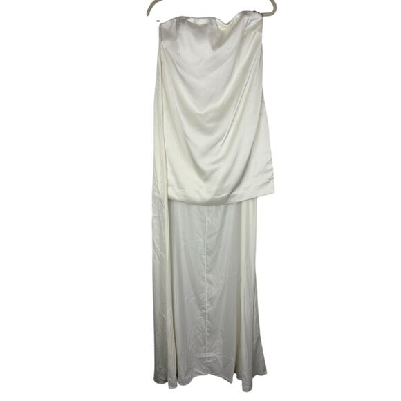 The New Arrivals Solene Cape Mini Dress Strapless Elegant Bridal Wedding XS/S - Picture 4 of 11